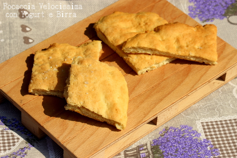 focaccia yogurt e birra